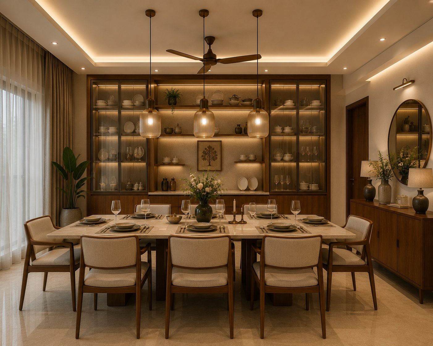 Indian Contemporary dining room